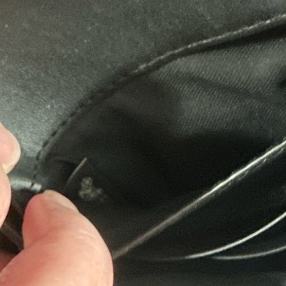 Coach Black Pebbled Leather Crossbody Wallet Handbag - Picture 8 of 9